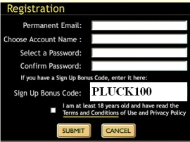 Bonus Code for Planetluck
